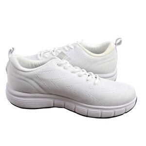 Mens Kirkland Comfort Walker Shoes Size 10 White Mesh Walking Sneaker 7778910